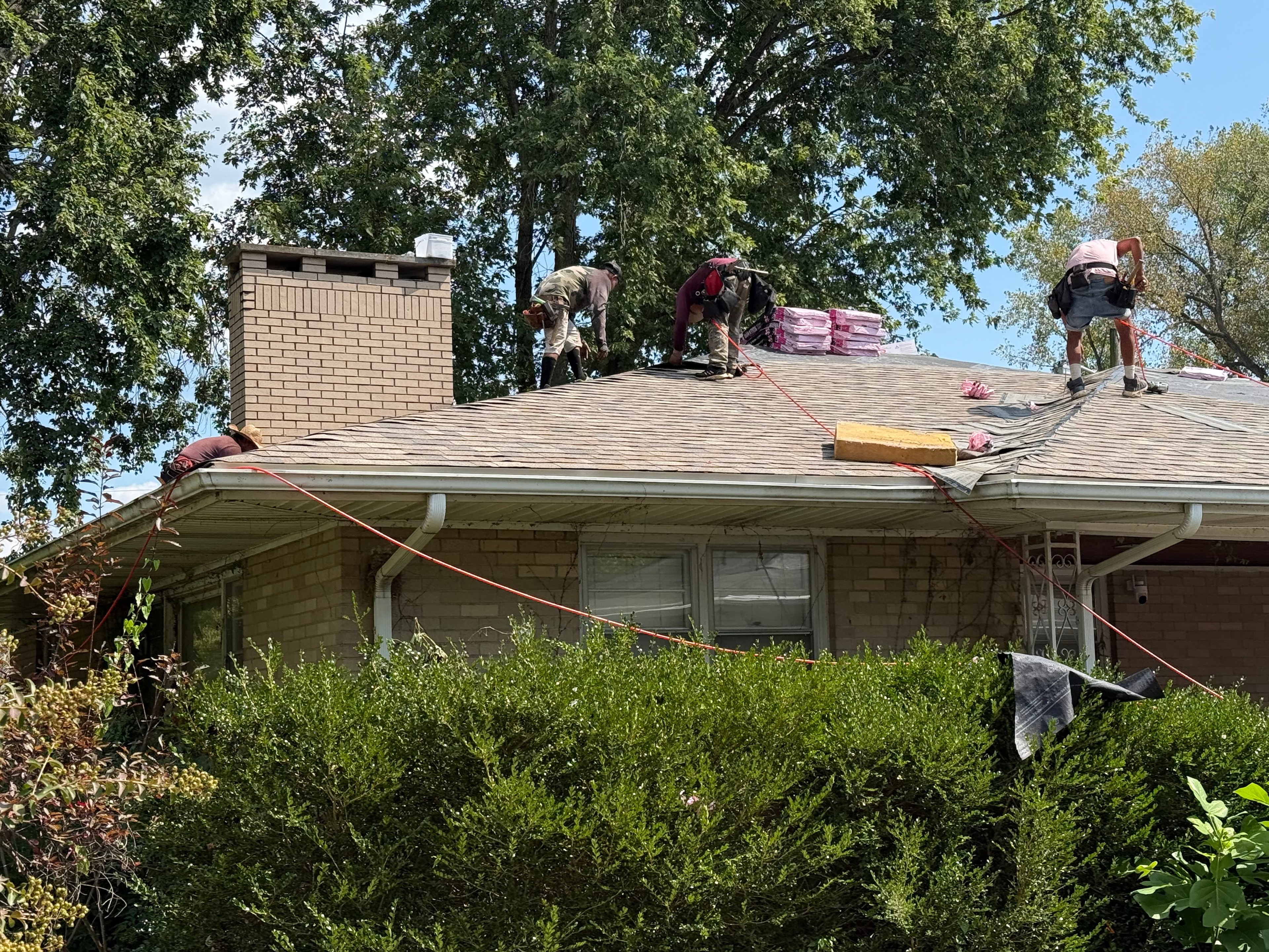 Completed roof replacement by Rock's Roofs — Evansville IN